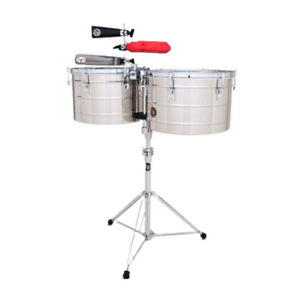 Latin Percussion Tito Puente 15 In and 16 In Thunder Timbales