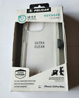 NEW Clear Pelican Voyager Case with Holster for iPhone 14 PRO MAX in Retail Pkg