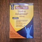 Nature Made SAM-e Advanced 400mg 60 Tablets Supports Healthy Mood & Joints 09/24