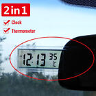 Car LCD Digital Display Sucker Type Clock Thermometer Temperature Accessories (For: 2022 Kia Rio)