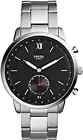 Fossil Mens Neutra Stainless Steel Hybrid Smartwatch with Activity Tracking and