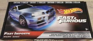 Hot Wheels Fast & Furious Box Set Fast Imports Skyline R32 R34 S15 Lambo Escort
