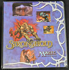Magic the Gathering Stronghold Binder vintage mtg 1998 WITH ART PAGES WOC81260
