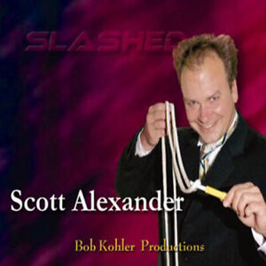 Slashed (Prop and DVD) by Scott Alexander Close up Magic Tricks Stage Magic Prop