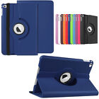 For iPad 6th Generation 9.7 Model Leather Smart Cover 360 Rotating Stand Case