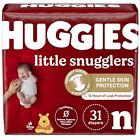 Huggies Newborn Diapers Little Snugglers Baby Diapers Size Newborn up to 10 l...