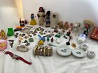 Vintage Junk Drawer Lot coins dolls toys watches jewelry Christmas bubble lights