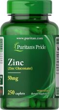 Puritan's Pride Zinc 50 Mg to Support Immune Health 250 Count (Pack of 1)