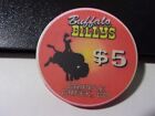 BUFFALO BILLY'S CASINO $5 hotel casino gaming poker chip - Cripple Creek, CO