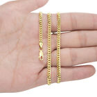 14K Yellow Gold Solid 2.7mm-11mm Miami Cuban Link Chain Bracelet 7