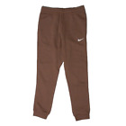 Nike Sportswear Club 716830-259 Men's Brown Swoosh Logo Fleece Sweatpants NCL651