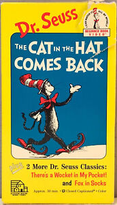 Dr. Seuss Cat in the Hat Comes Back VHS Video Tape BUY 2 GET 1 FREE! Rare Case