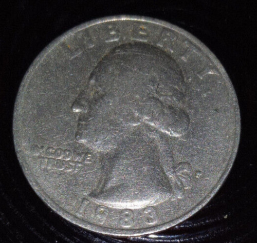 1983 P Quarter With “IN” Error Closed P 1983 Fat Numbers 9 Overlaps Bust