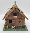Wooden Cabin Bird House Barn Country Hand Made Pre-Owned EUC