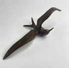 Bronze Bird In Flight Figurine Sculpture Tern Sea Bird 10.5