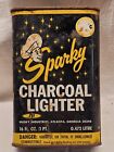 VINTAGE EMPTY SPARKY CHARCOAL LIGHTER FLUID CAN ONE PINT