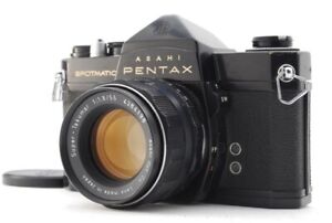 New Listing[NEAR MINT] Pentax SP Black Film Camera/Super-Takumar 55mm F/1.8 lens JAPAN #801