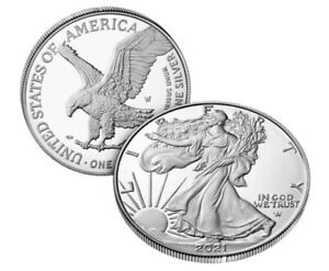 New Listing2021-W Silver American Eagle PROOF (21EAN)-1st Year NEW TYPE 2-OGP/COA