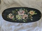 Vintage Wood Shaker Box Hand Made & Hand Painted  Extra Large 18 X 7   Beautiful