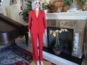 BCBG Maxazria Red Trouser/Blazer Suit Size 2/4