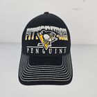 Pittsburgh Penguins Hat Men Fitted Black Cap CCM NHL Hockey Spell Out Size S/M