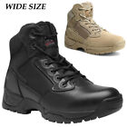 Men's Military Tactical Boots Combat Ankle High Work Outdoor Hiking Boots WIDE