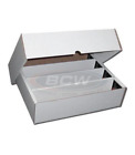 New (1) BCW 3,200 Count Cardboard Storage Box With Full Lid For Trading Cards
