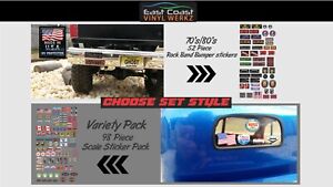 RC Crawler 1/10 Scale Bumper stickers - 2 Styles - for  Axial scx10 RC4WD