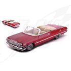 1963 FR- Welly CHEVROLET IMPALA CONVERTIBLE LOW RIDER METALLIC RED 1:24 - WE2243