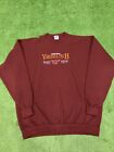 Team Apparel NCAA Virginia Tech Hokies Maroon Sweatshirt Vintage Pullover XXL