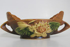 Roseville Pottery USA  Water Lily Oval Double Handle Console Bowl - 439-6