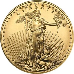 2021 1/10 oz American Gold Eagle Coin (Type 1) - Uncirculated