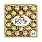 FERRERO Rocher Fine Hazelnut Milk Chocolate Gift Box - 24 Count