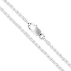 1.5mm Sterling Silver Diamond-Cut Rope Chain 925 Italy