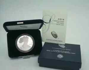 2014 W 1oz Silver Eagle  Proof - with Original Govt Packaging