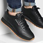 Reebok Classic Leather Black Gum Shoes Sneakers Sizes  7.5 - 13