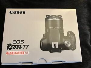 Canon EOS Rebel T7 Camera Kit Zoom Lens EF-S18-55mm Battery Pack Charger & Strap