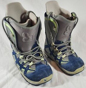 Burton Snowboard Boots - Women's Size 8 - blue, green, grey