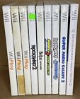 Lot of 9 Wii Video Games Super Mario Galaxy Rock band Van Halen Wii Play Zelda