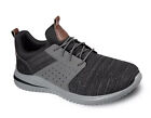 Mens Skechers® Delson 3.0 Men's Casual Shoes Black Gray Color Size US 9.5 EUC
