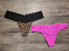 LOT 2 Victoria’s Secret Pink Size Small Panties Panty Thong