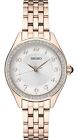 Seiko Women Essentials Quartz White Dial Rose Gold Stainless Steel Watch SUR396