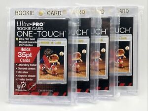 Ultra Pro One-Touch Magnetic Card Holder 35pt Point ROOKIE CARD - Lot of 4