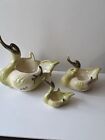 Hull Pottery Duck/ Swan Planters Vintage Set Of Three Sm Med Lg