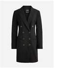 J.Crew $398 Collection Blazer Dress Italian Stretch Wool Blend Black Sz 8 BV224
