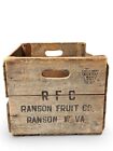 VTG RFC Ranson Fruit Co, Ranson W. Va, Wooden Crate Box, 18.0