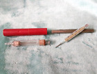 Vintage/Antique Glass Syringe And Primus Thermometer In Original Cases