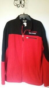 NC State Wolfpack Men XX-Large Embroidered Full Zip Soft Shell Jacket Fleece.
