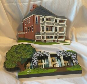Shelia's Gone with the Wind Margaret Mitchell House & Tara 3D Houses Figurines