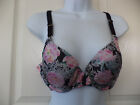 Illusion Underwire Unlined Floral Bra Size 38B #7472